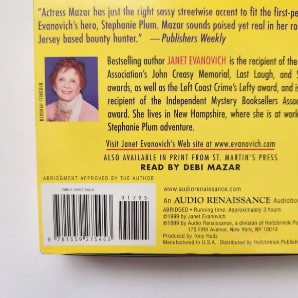 High Five  by Janet Evanovich Audio Cassette Tape Stephanie Plum Series - Picture 3 of 6